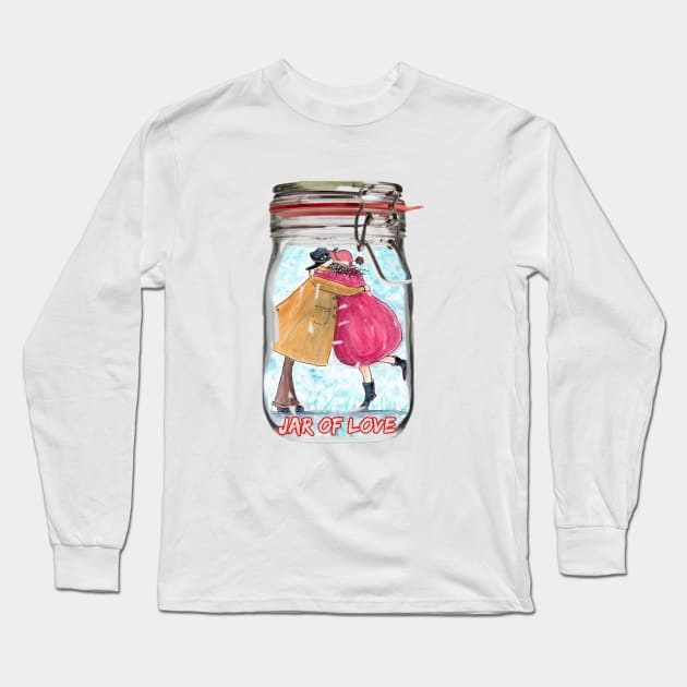 Jar of Love Long Sleeve T-Shirt by Marjansart 